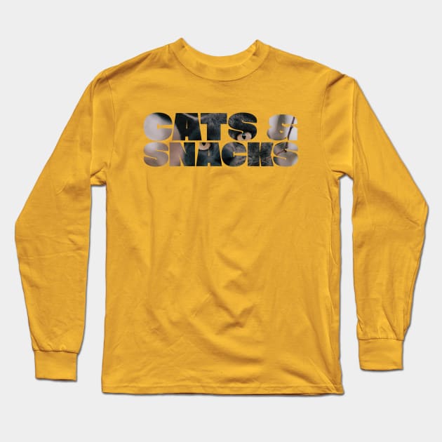 CATS & SNACKS Long Sleeve T-Shirt by EdsTshirts